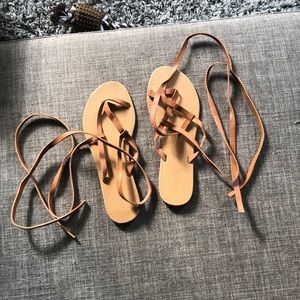 Lace-up Sandals